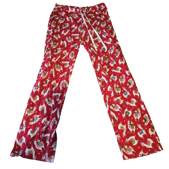 Women’s Size Medium Christmas Llama Sleep Pants, Excellent Condition - Picture 1 of 6